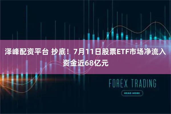 泽峰配资平台 抄底！7月11日股票ETF市场净流入资金近68亿元